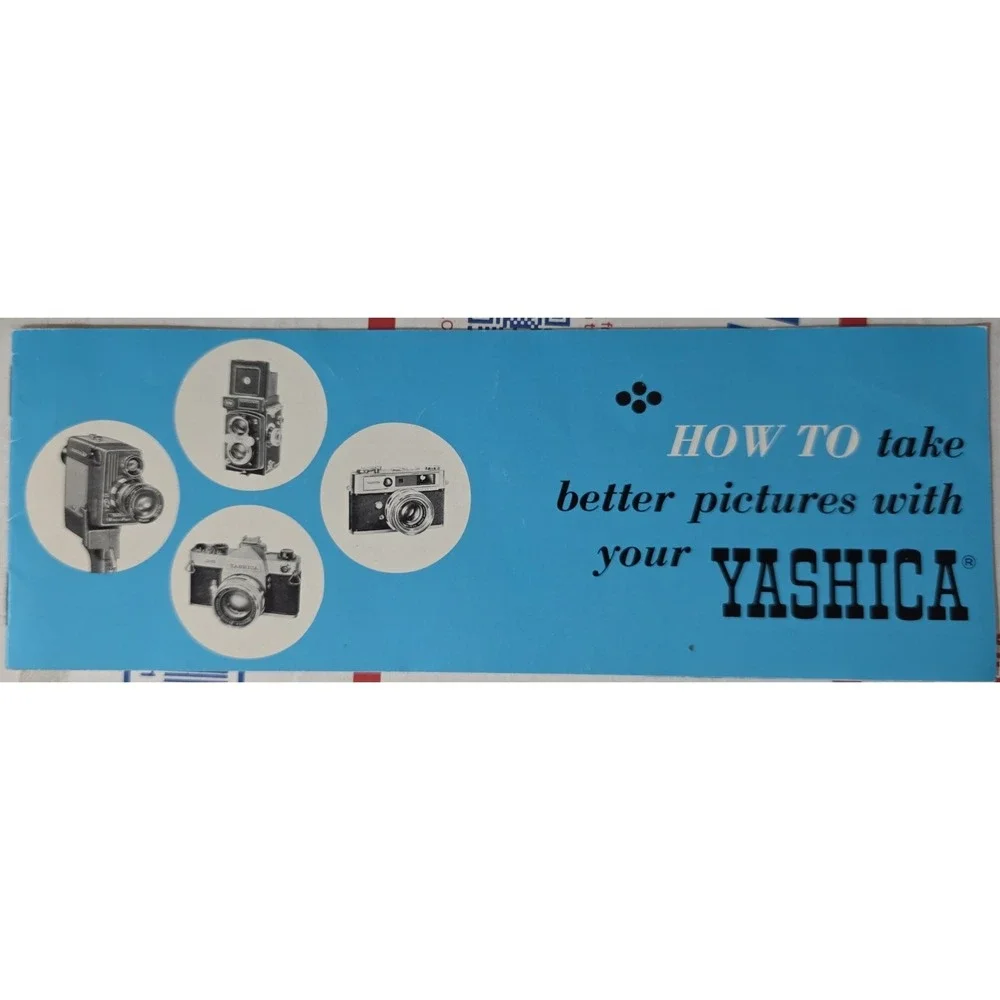 VINTAGE YASHICA HOW TO‎ TAKE BETTER PICTURES WITH YOUR CAMERA BOOKLET GUIDE
